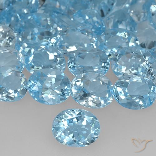 3.38ct طبيعي أزرق سماوى توباز, بيضوي, VVS-VS