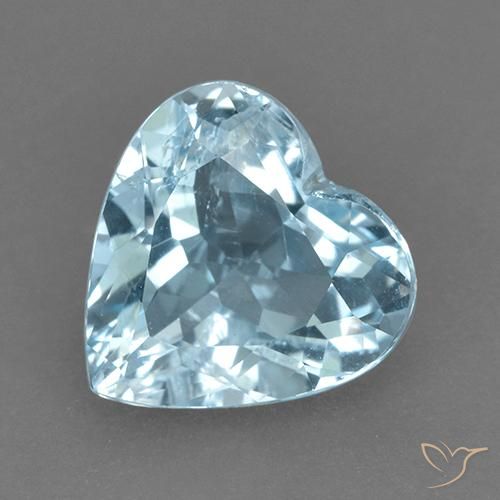 4.47ct طبيعي أزرق سماوى توباز, قلب, VVS-VS