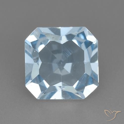 2.73ct طبيعي أزرق سماوى توباز, قص الزمرد, VVS