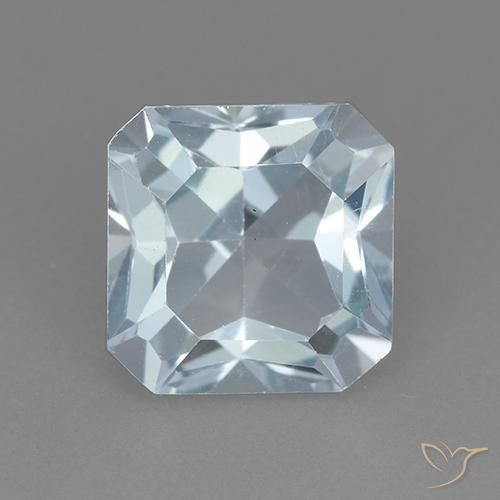 3.10ct طبيعي أزرق سماوى توباز, قص الزمرد, VVS