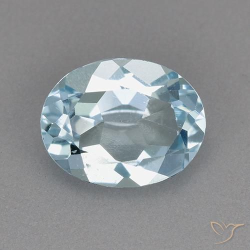 2.11ct طبيعي أزرق سماوى توباز, بيضوي, VVS-VS