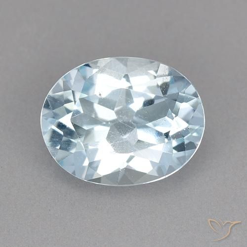 2.14ct طبيعي أزرق سماوى توباز, بيضوي, VVS-VS