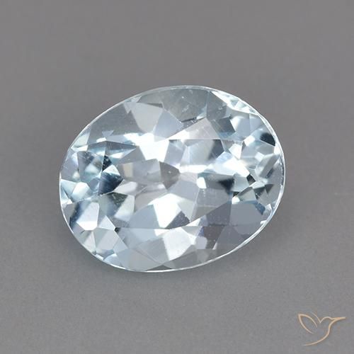 2.40ct طبيعي أزرق سماوى توباز, بيضوي, VVS-VS