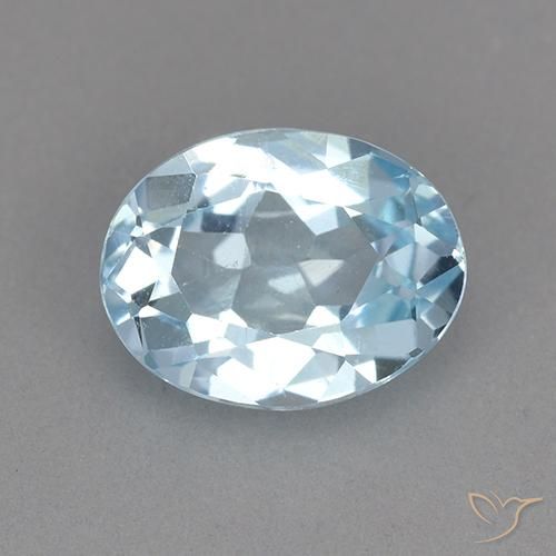 2.25ct طبيعي أزرق سماوى توباز, بيضوي, VVS-VS