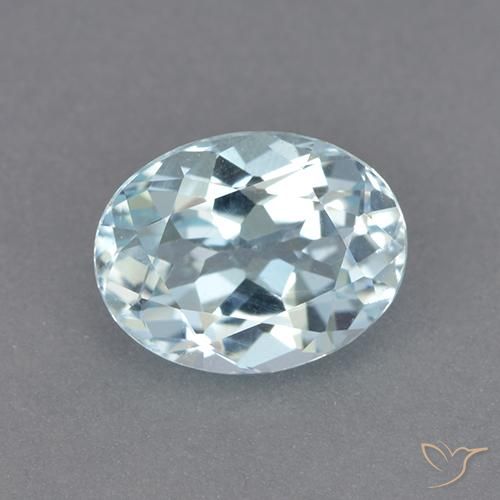 2.36ct طبيعي أزرق سماوى توباز, بيضوي, VVS-VS
