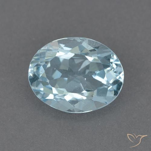 2.36ct طبيعي أزرق سماوى توباز, بيضوي, VVS-VS