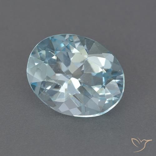 2.22ct طبيعي أزرق سماوى توباز, بيضوي, VVS-VS
