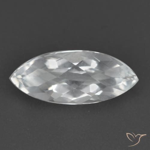 1.64ct طبيعي أبيض توباز, ماركيز, قليلا جدا