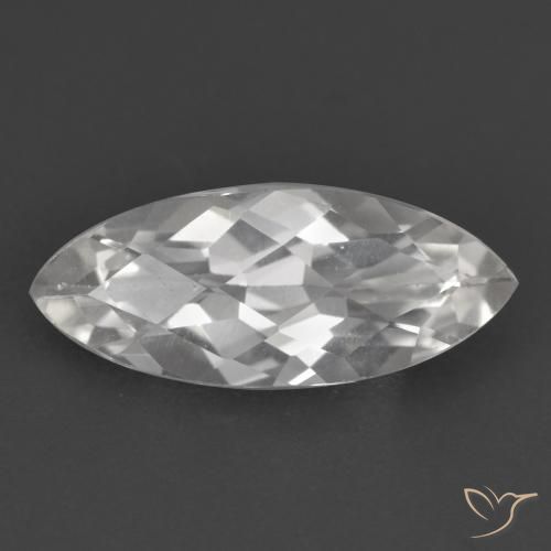 1.53ct طبيعي أبيض توباز, ماركيز, قليلا جدا