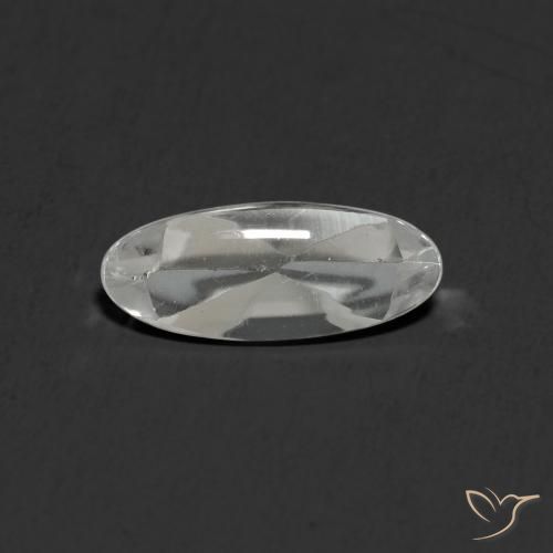 1.16ct طبيعي أبيض توباز, بيضوي, شفاف