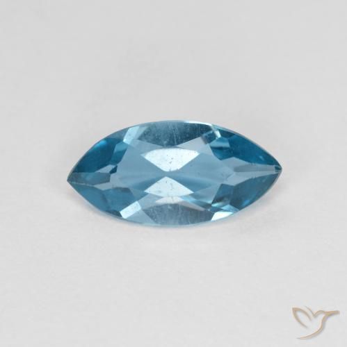 1.09ct طبيعي الأزرق السويسري توباز, ماركيز, قليلا جدا