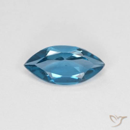 1.17ct طبيعي الأزرق السويسري توباز, ماركيز, قليلا جدا