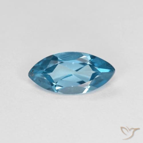 1.15ct طبيعي أزرق لندنى توباز, ماركيز, قليلا جدا