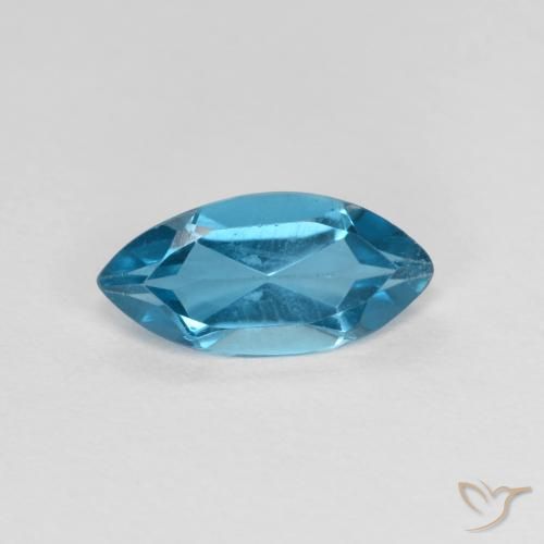 1.09ct طبيعي الأزرق السويسري توباز, ماركيز, قليلا جدا