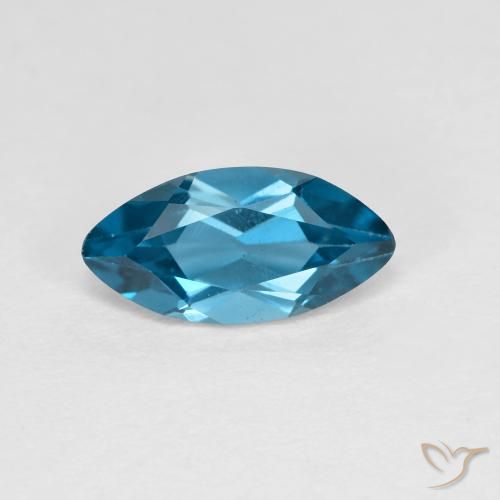 1.36ct طبيعي أزرق لندنى توباز, ماركيز, قليلا جدا