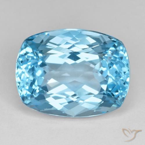 25.71ct طبيعي أزرق سماوى توباز, وسادة, VVS-VS