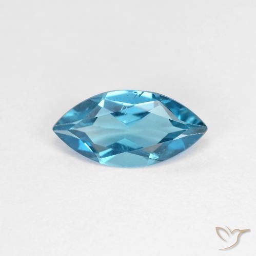 1.08ct طبيعي أزرق لندنى توباز, ماركيز, قليلا جدا