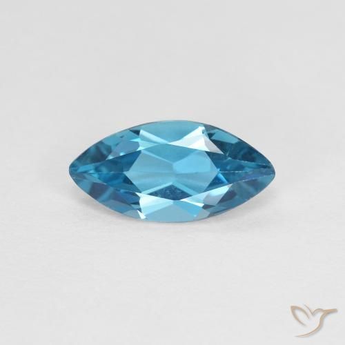 1.20ct طبيعي أزرق لندنى توباز, ماركيز, VVS-VS
