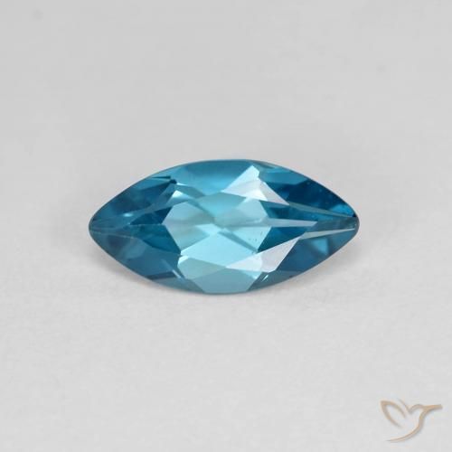 1.17ct طبيعي أزرق لندنى توباز, ماركيز, قليلا جدا