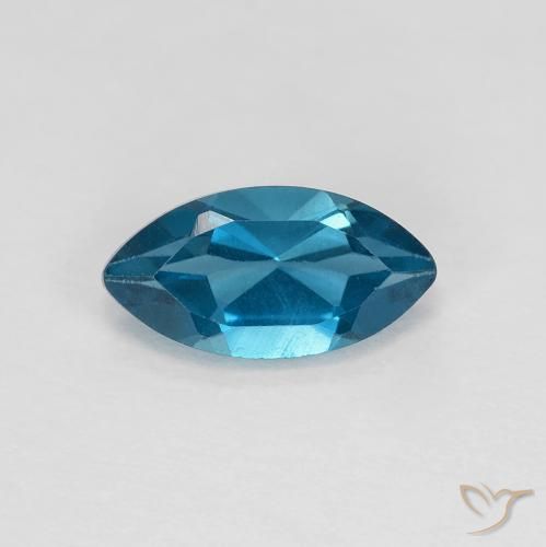 1.37ct طبيعي أزرق لندنى توباز, ماركيز, قليلا جدا