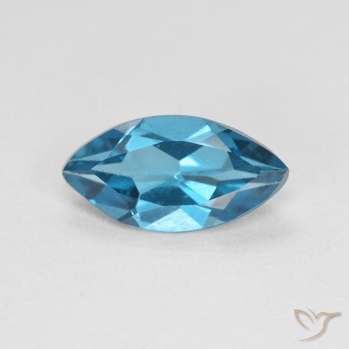 1.16ct طبيعي أزرق لندنى توباز, ماركيز, VVS