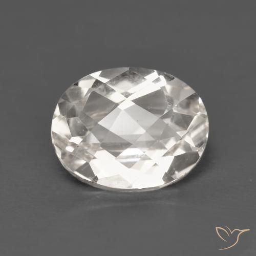 3.49ct طبيعي أبيض دافئ توباز, بيضوي, VVS