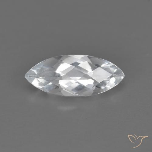 1.60ct طبيعي أبيض توباز, ماركيز, VVS-VS