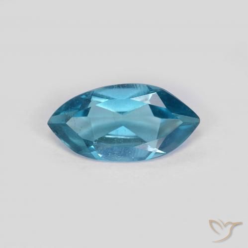 1.00ct طبيعي أزرق لندنى توباز, ماركيز, قليلا جدا