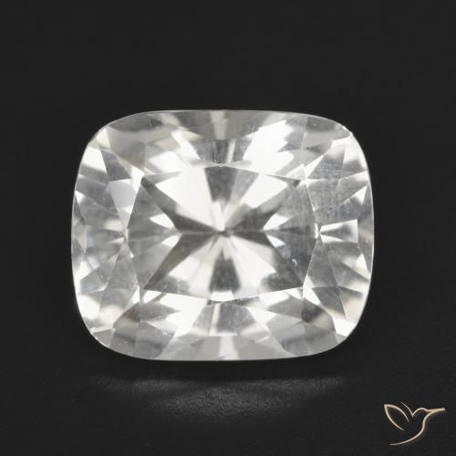 4.84ct طبيعي أبيض دافئ توباز, وسادة, VVS