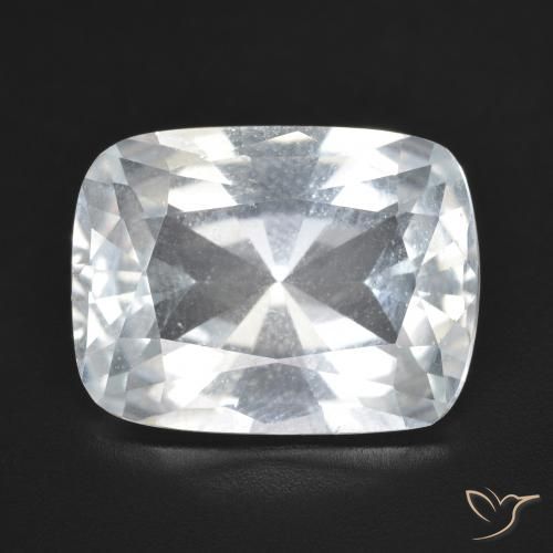 11.22ct طبيعي أبيض توباز, وسادة, VVS-VS