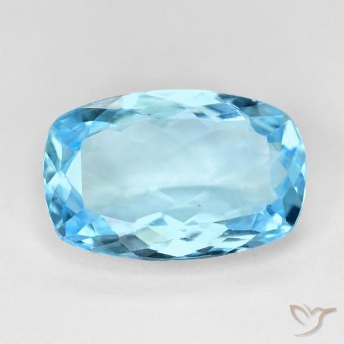 10.74ct طبيعي الأزرق السويسري توباز, وسادة, VVS