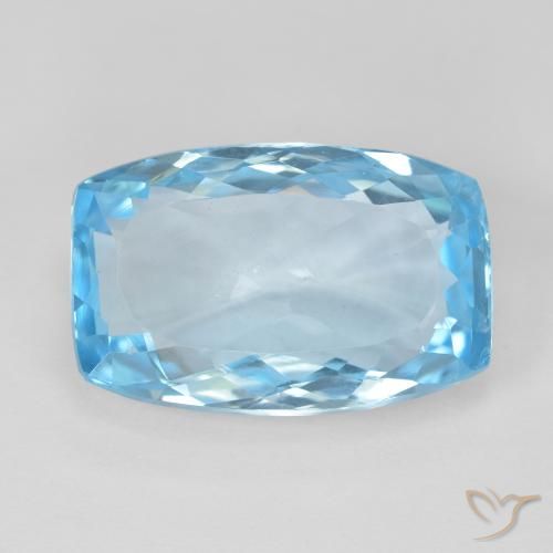 11.64ct طبيعي الأزرق السويسري توباز, وسادة, VVS-VS