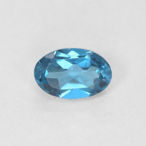0.59ct طبيعي أزرق لندنى توباز, بيضوي, VVS-VS