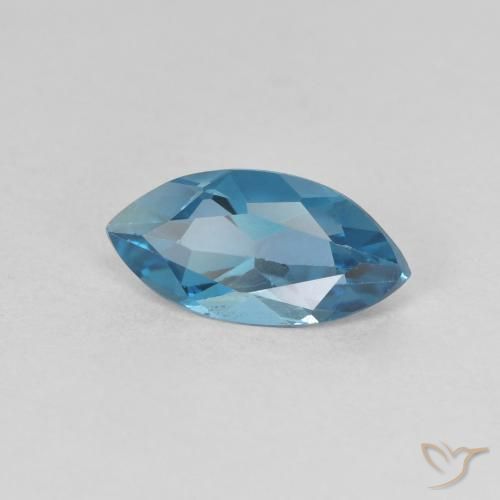 1.25ct طبيعي أزرق لندنى توباز, ماركيز, قليلا جدا