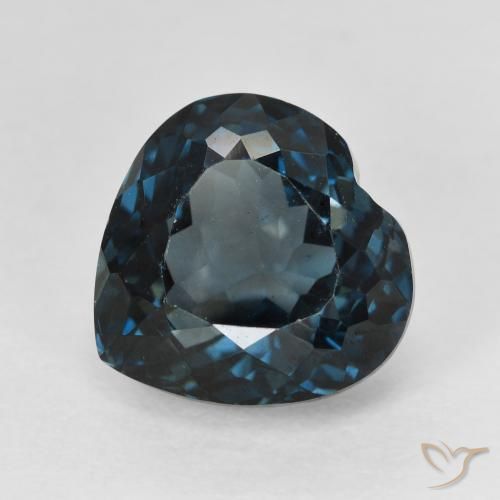 7.59ct طبيعي أزرق لندنى توباز, قلب, VVS