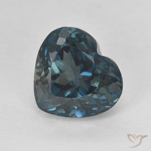 4.36ct طبيعي أزرق لندنى توباز, قلب, VVS-VS