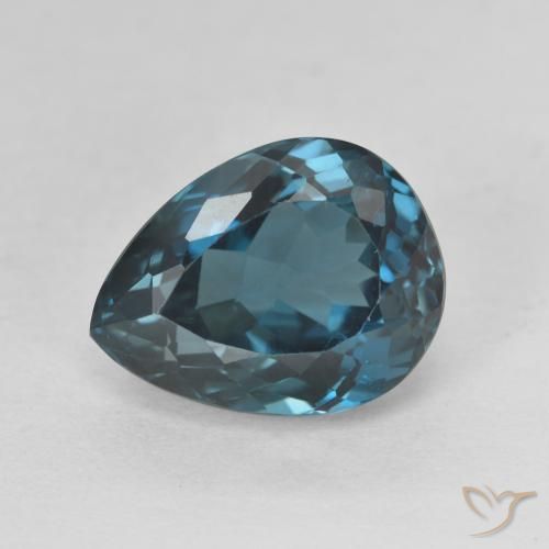 5.89ct طبيعي أزرق لندنى توباز, شكل الكمثرى, VVS-VS