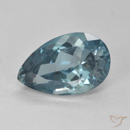 4.59ct طبيعي أزرق لندنى توباز, شكل الكمثرى, VVS-VS