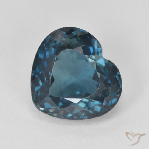 4.73ct طبيعي أزرق لندنى توباز, قلب, VVS-VS