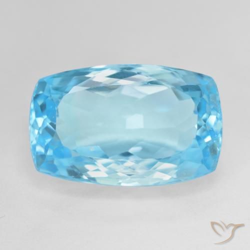 16.97ct طبيعي الأزرق السويسري توباز, وسادة, VVS-VS