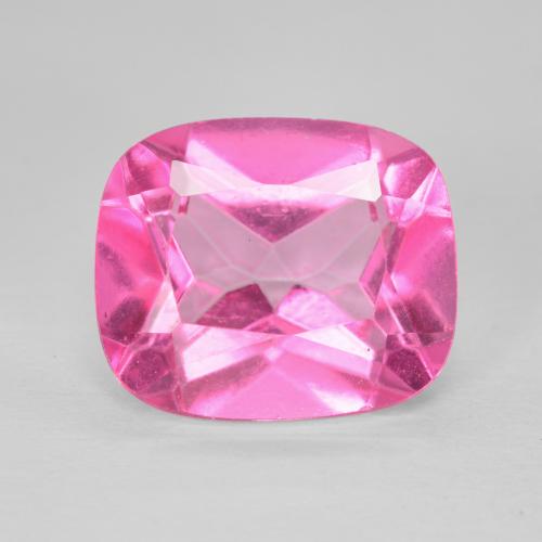 6.41ct طبيعي Medium Dark-Pink توباز, وسادة, VVS