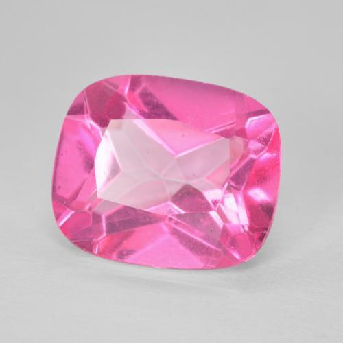 توباز Medium Dark-Pink طبيعي، وسادة، 6.41 قيراط، VVS