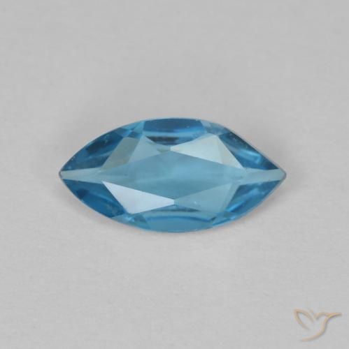 0.46ct طبيعي أزرق لندنى توباز, ماركيز, VVS