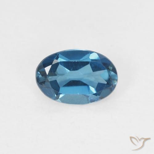 0.59ct طبيعي أزرق لندنى توباز, بيضوي, VVS