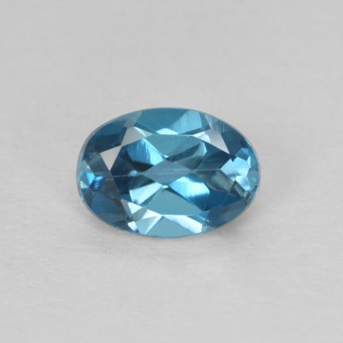 0.58ct طبيعي أزرق لندنى توباز, بيضوي, VVS