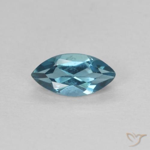 0.47ct طبيعي أزرق لندنى توباز, ماركيز, VVS