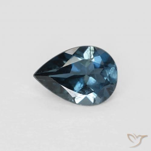 0.85ct طبيعي أزرق لندنى توباز, شكل الكمثرى, VVS-VS