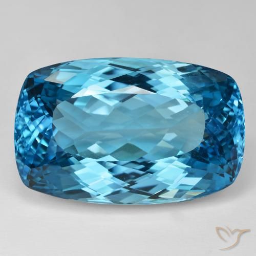 120.92ct طبيعي الأزرق السويسري توباز, وسادة, IF