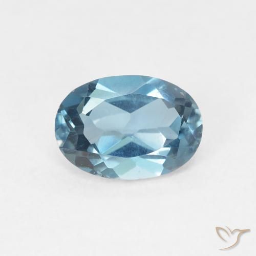 1.03ct طبيعي أزرق لندنى توباز, بيضوي, VVS