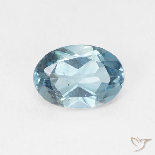 1.13ct طبيعي أزرق لندنى توباز, بيضوي, VVS